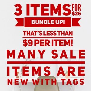 SALE! 3/$26 SALE! 🐰